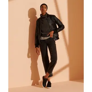 SUPERDRY - Jean Stretch Para Mujer High Rise Straight