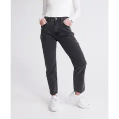 SUPERDRY - Jean Stretch Para Mujer High Rise Straight