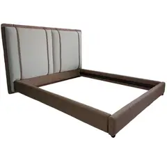 MAXIMUEBLES - Base cama y Cabecero Tapizado Oslo Queen