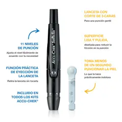 ROCHE - 1 Dispositivo de Punción Accu-chek Softclix + 25 Lancetas