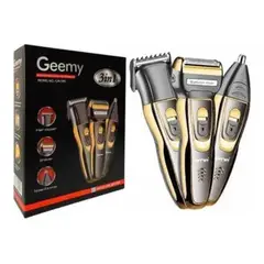 GEMEI GEEMY - Maquina Afeitadora Patillera Geemy 3 En 1 Recargable