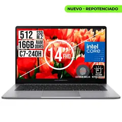 ASUS - Portatil Expertbook Intel Core 7-240H Ssd 512Gb Ram 16Gb 14 fhd