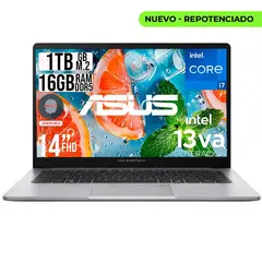 ASUS - PORTATIL EXPERTBOOK INTEL CORE I7-13620H SSD 1TB RAM 16GB DDR5 LED 14 FHD