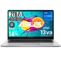ASUS - PORTATIL EXPERTBOOK INTEL CORE I7-13620H SSD 2TB RAM 40GB DDR5 LED 14 FHD