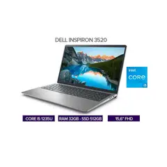 DELL - PORTATIL INSPIRON 3520 FHD INTEL CORE I5 1235U RAM 32GB/ SSD 512GB / COMBO TECLADO Y MOUSE