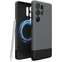 ELAGO - Estuche Compatible Samsung Galaxy S25 Ultra Glide Gris Negro