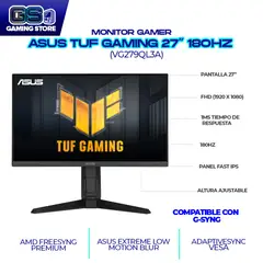 ASUS - MONITOR GAMER TUF GAMING 27 PIVOT FHD 180HZ - 1MS FAST IPS