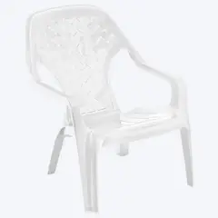 RIMAX - Silla Playera Plastica Color Blanco