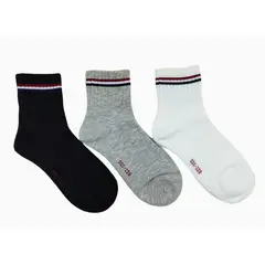 GENERICO - MEDIAS CANILLERAS CLASICAS MULTICOLOR UNISEX PACK * 3