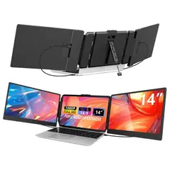 DOM - Extensor De Pantalla 14 Pulgadas, Fhd Ips Triple Monitor