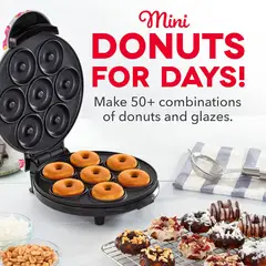 DASH - Mini máquina para hacer donas para desayuno aperitivos postr