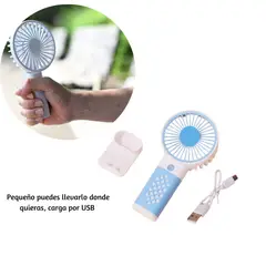 GENERICO - Mini Ventilador de Mano con Soporte Celular 3 Velocidades X31