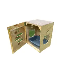 GENERICO - ARENERO CUBIERTO EN MADERA PETS THINGS