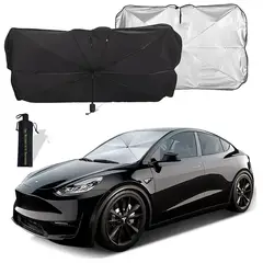 GEF - Parasol Parabrisas Carro Plegable Grande Bloqueo Rayos Uv