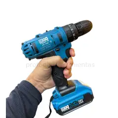 EKOTOOLS - Taladro Inalámbrico Percutor 36V trabajo liviano 2 baterias + caja