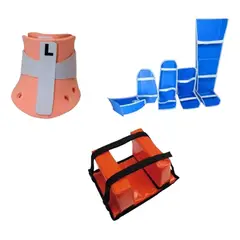 NACIONAL - INMOVILIZADOR DE CABEZA + CUELLO FILADELFIA + KIT EXTREMIDADES ADULTO