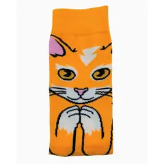 GENERICO - MEDIAS LARGAS PERSONAJES DE GATOS MULTICOLOR PAQUETE 2