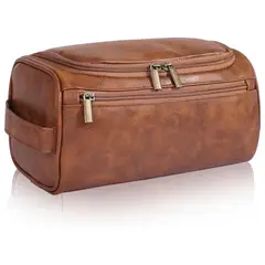 GEF - Neceser Organizador Viaje Cuero Cosmetiquera Impermeable