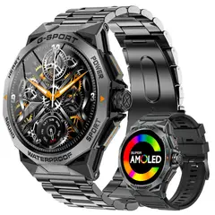 AMERICAN GENERICS - Reloj Inteligente Para Hombre Deportivo Militar GPS SIRI Smartwatch