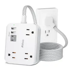 GENERICO - Estación de carga con 4 puertos USB (2USB C) y 3 AC