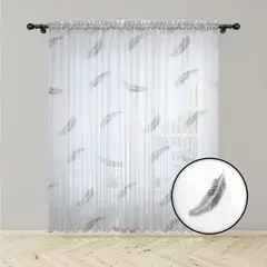 ADVANCE - Cortina Plumas en Velo Muselina 3 mts x 2.10 mts Entero