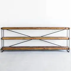 GENERICO - Recibidor Consola Estanteria WR rustico industrial 200x40cm