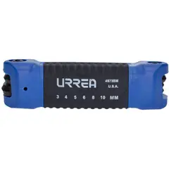 URREA - Juego De 6 Llaves Bristol Métricas Tipo Navaja