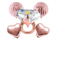 GENERICO - Globos Metalizados Despedida Soltera Fiesta Novia X5 Und