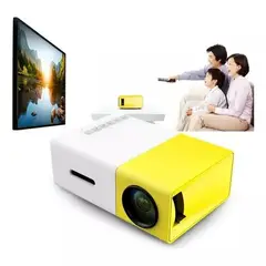 SKY - Mini proyector LED portátil Yg-300 Full HD 600 lúmenes USB Hdm