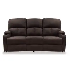 ELITE LIVING - SOFA RECLINABLE NEW RET 3 PUESTOS CHOCOLATE MICROFI