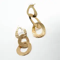 ENIGMA - Aretes Glamurosa Dorado Para Mujer_.