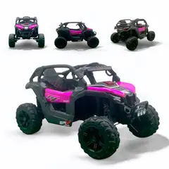 BRITOCHET - Carro Montable Infantil Eléctrico Recargable REF V80 Fuscia