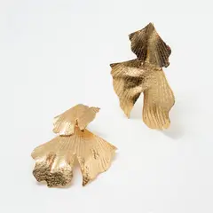 ENIGMA - Aretes Vanidad Dorado Para Mujer_.