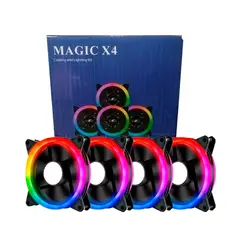 MAGIC - Ventiladores X4 ARGB Power Group + Controladora