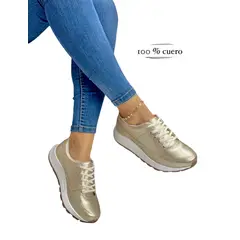 EVEGONZ - Tenis de Cuero Deportivo Para Mujer Moda