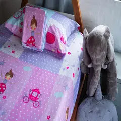 GENERICO - Juego de sabanas microfibra infantil estampado princesa Sologar