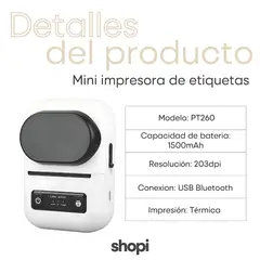 GENERICO - Mini impresora de etiquetas