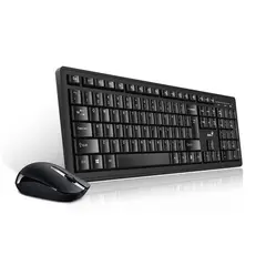 GENIUS - Combo Teclado Mouse KM-8200 Inalambrico Negro