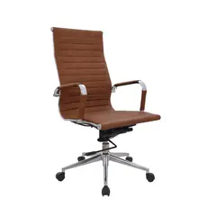 BONNO - Silla De Escritorio Boss Alta Camel