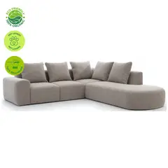 GENERICO - Sofá Modular en L Moderno Gris Civil de Betcompras