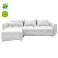 GENERICO - Sofa cuero blanco sintetico marten