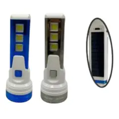 GENERICO - Mini Linterna Led Portatil Recargable Usb Con Panel Solar