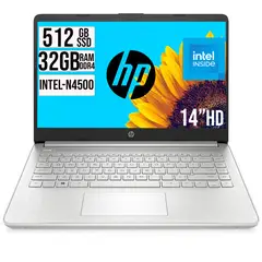 HP - PORTATIL INTEL N4500 SSD 512GB RAM 32GB LED 14 HD