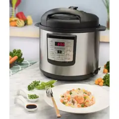 BLACK+DECKER - Olla de Presión Multifuncional Cocina Rápida y Versátil