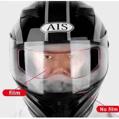 UNIVERSAL - Lamina antiempañante visor casco moto