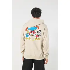 KOAJ - Buzo oversize kaki con capota y diseños de Mickey HOMBRE