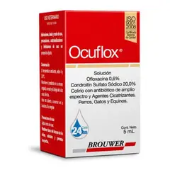BOEHRINGER INGELHEIM - Ocuflox Gotas Ojos Infecciones Cicatrizante Perros Gatos 5Ml