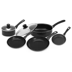 IMUSA - Batería de Cocina Antiadherente Smart Tradition 7 Piezas
