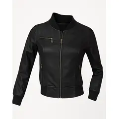 MODA EN CIRCUITO - Chaqueta Beisbolera en Cuero -tex Para Mujer