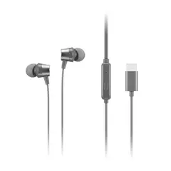 LENOVO - Auriculares de tapón con cable USB-C 300 - Gris